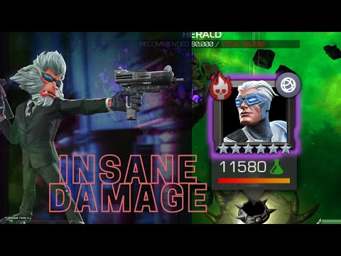 How to beat Quicksilver in a Quick 53Seconds SOLO fight with Hitmonkey - Marvel Contest of Champions