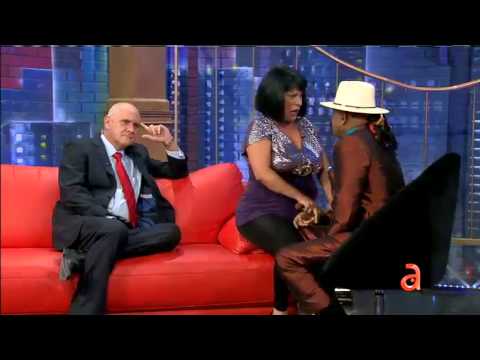 Xiomara la maquillista con Pedrito Calvo en TN3 - América Tevé