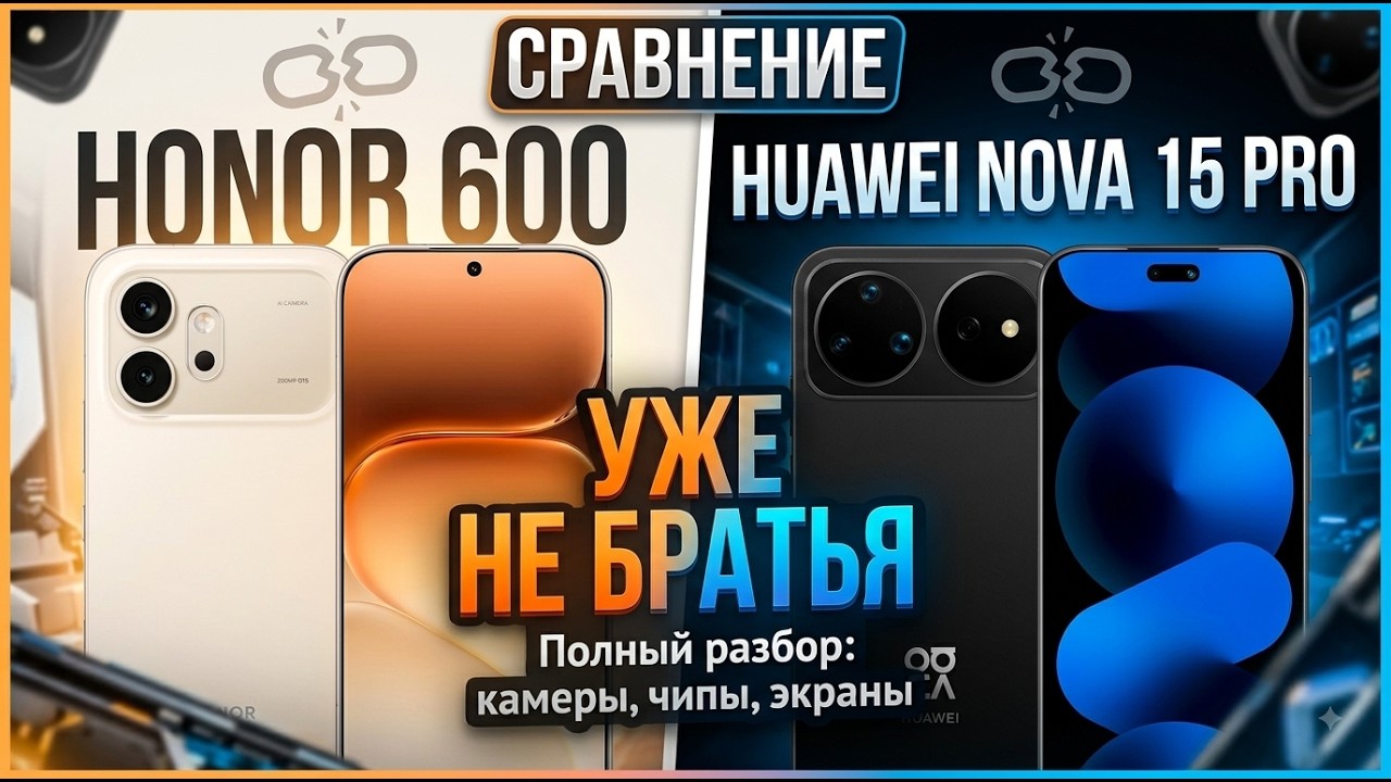 УЖЕ НЕ БРАТЬЯ | СРАВНЕНИЕ HONOR 600 И HUAWEI NOVA 15 PRO