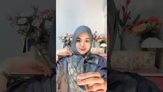 Download lagu TUTORIAL HIJAB MOTIF FLOWER BLUE || #bantusubscribe #videoshort mp3
