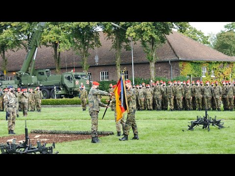 Übergabeappell Logistikbataillon 161 in Delmenhorst 02.09.2021 - OTL Ickert zu OTL Eberhardt