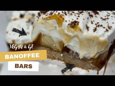Banoffee Pie Bars  | Gluten-Free, Paleo, Vegan, Low-Carb Option