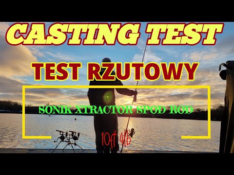 SONIK XTRACTOR SPOD ROD 10ft 4.5lb - test rzutowy - Casting test...