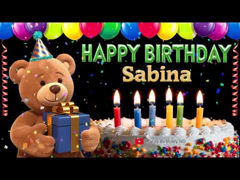 Sabina Happy birthday To You - Happy Birthday song name Sabina 🎁 🎂