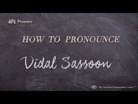 How to Pronounce Vidal Sassoon (Real Life Examples!)