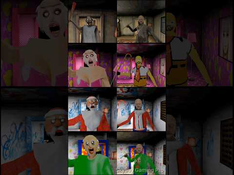 Jumpscare Battle! Granny 2 Original Vs Granny 2 Barbie Vs Granny 2 Santa Claus 🎅 Vs Granny 2 Baldi