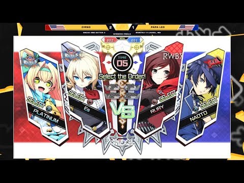 BnB 3 BB:CTB - Cirno Vs. Papa Leo - BlazBlue: Cross Tag Battle Winners Finals