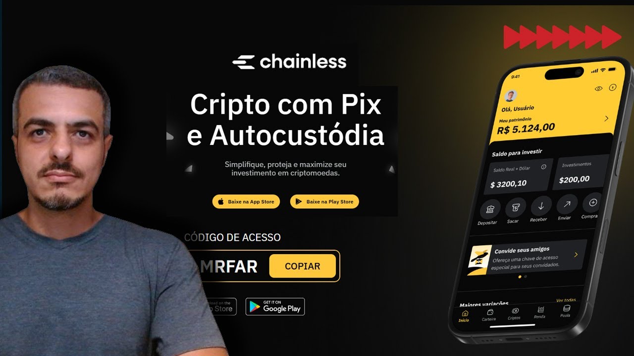 Vou usar a Chainless -  Comprar BRZ Cartão CRIPTO, Acessar POOL DE LIQUIDEZ E Gerar RENDA PASSIVA
