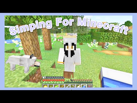 HoneyBoo - exploring minecraft 1/2 (simping for minecraft) | cozy cottagecore minecraft ep 3