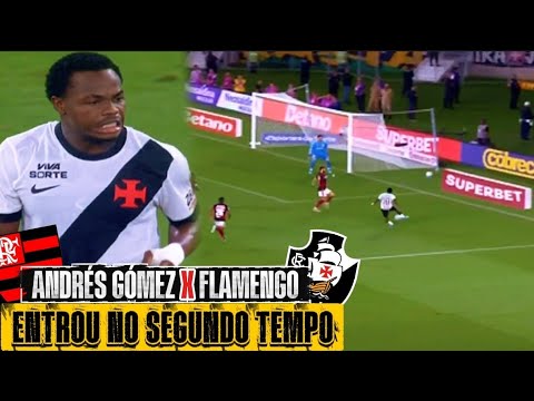 Veja os lances de Andrés Gómez contra o Flamengo no clássico