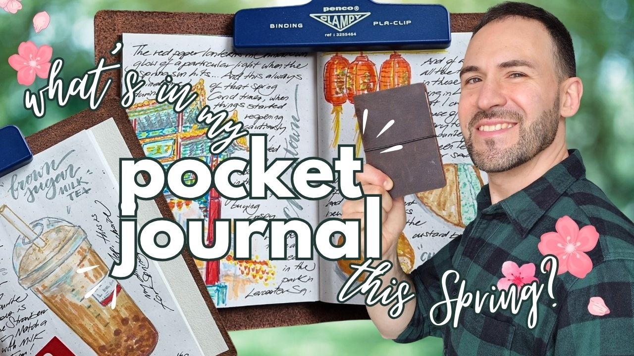 My POCKET JOURNAL & SPRING RITUALS 🌸 Passport Traveler’s Notebook setup/spreads | Slow living London