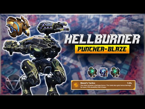 [WR] 🔥 Puncher Blaze HELLBURNER w/ Armadillo – Mk3 Gameplay | War Robots