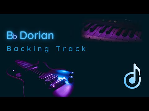 Bb Dorian Funk Backing track for guitar | Hard Work