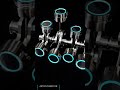 V8 Engine Pistons with Crankshaft #blender3d
