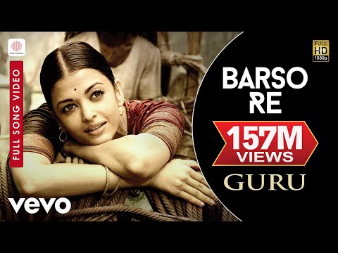 A.R. Rahman - Barso Re Best Video|Guru|Aishwarya Rai|Shreya Ghoshal|Uday Mazumdar