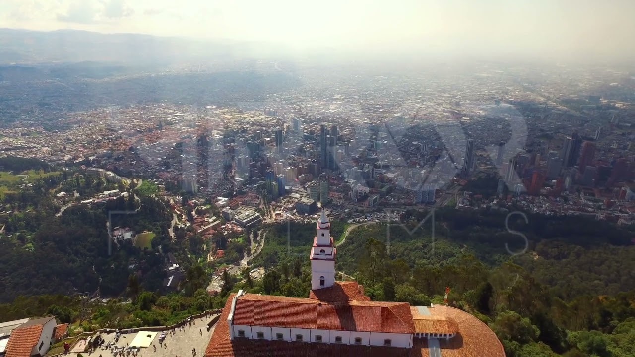 Bella vista de Bogotá desde Monserrate