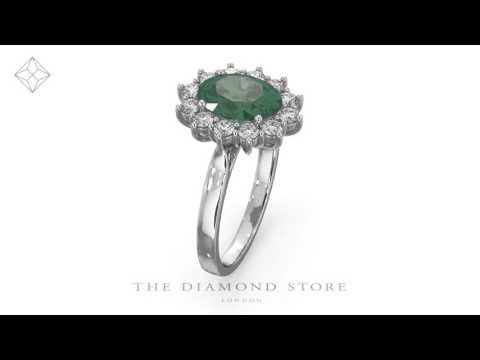 FET27 - Emerald 1.95CT And Diamond Ring