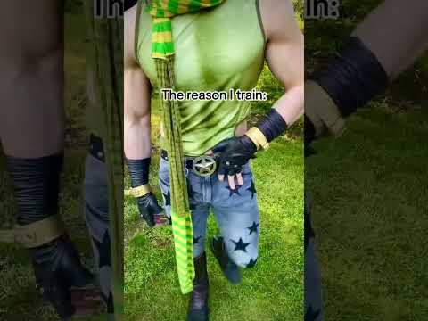TRAINING TO LOOK LIKE A JOESTAR | JJBA JOSEPH JOESTAR COSPLAY FITNESS #SHORTS