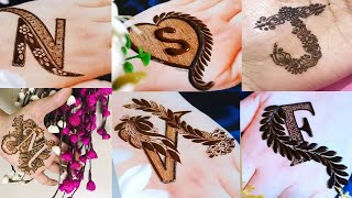 Beautiful Alphabet Mehndi Designs 2022||A to Z Letter Mehndi Designs ||Hand Mehndi Designs