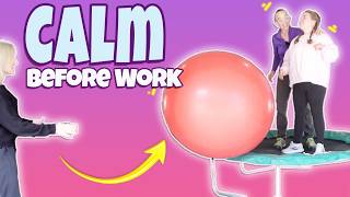 Need Calming Before Work? Try This Trampoline Ball Activity 👱🏻♀️🟣 | Level 3 Autism PT #5