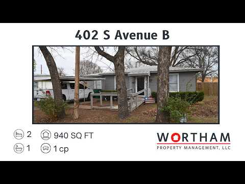 402 S Ave B property video