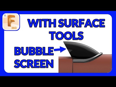Surface Mastery Part 12 - How to Use Surface Tools to Model a Bubble Windscreen for a Pod Racer