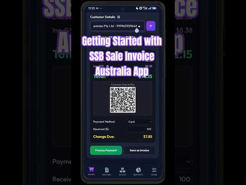 SSB Sale Invoice Australia video thumbnail