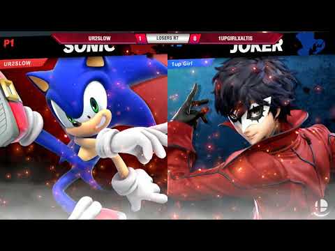 VS Weekly 4/25/19 - Losers Eighths - Ur2Slow (Sonic) vs 1upGirlXaltis (Joker) - SSBU