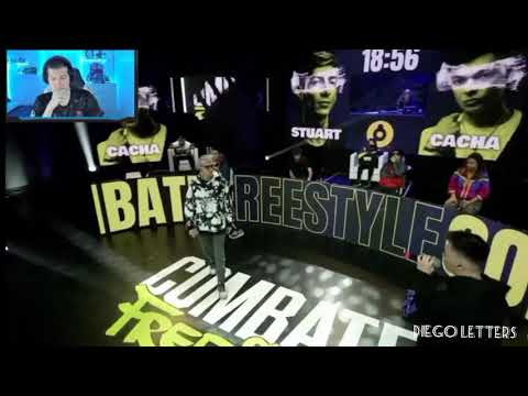 CHUTY REACCIONA A STUART VS CACHA/ COMBATE FREESTYLE.