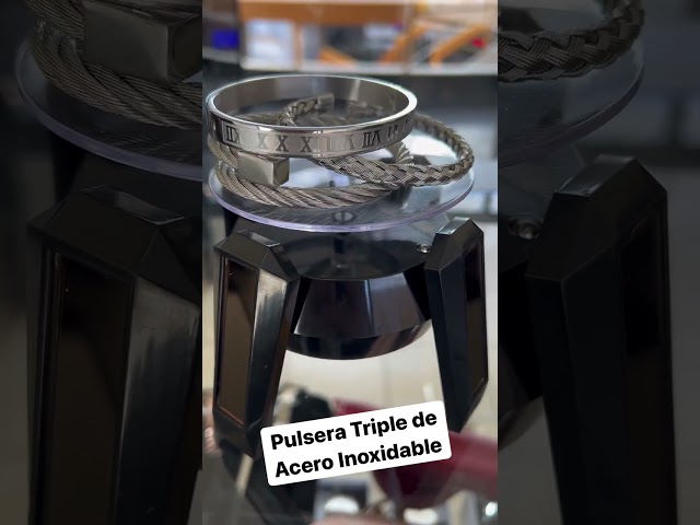 Vídeo relacionado con Richsteel Esclava Grande Cadenas Moto Pulseras Acero Inoxidable Hombre 12mm Ancho 19cm Largo, Pulsera de Caballero Rockero