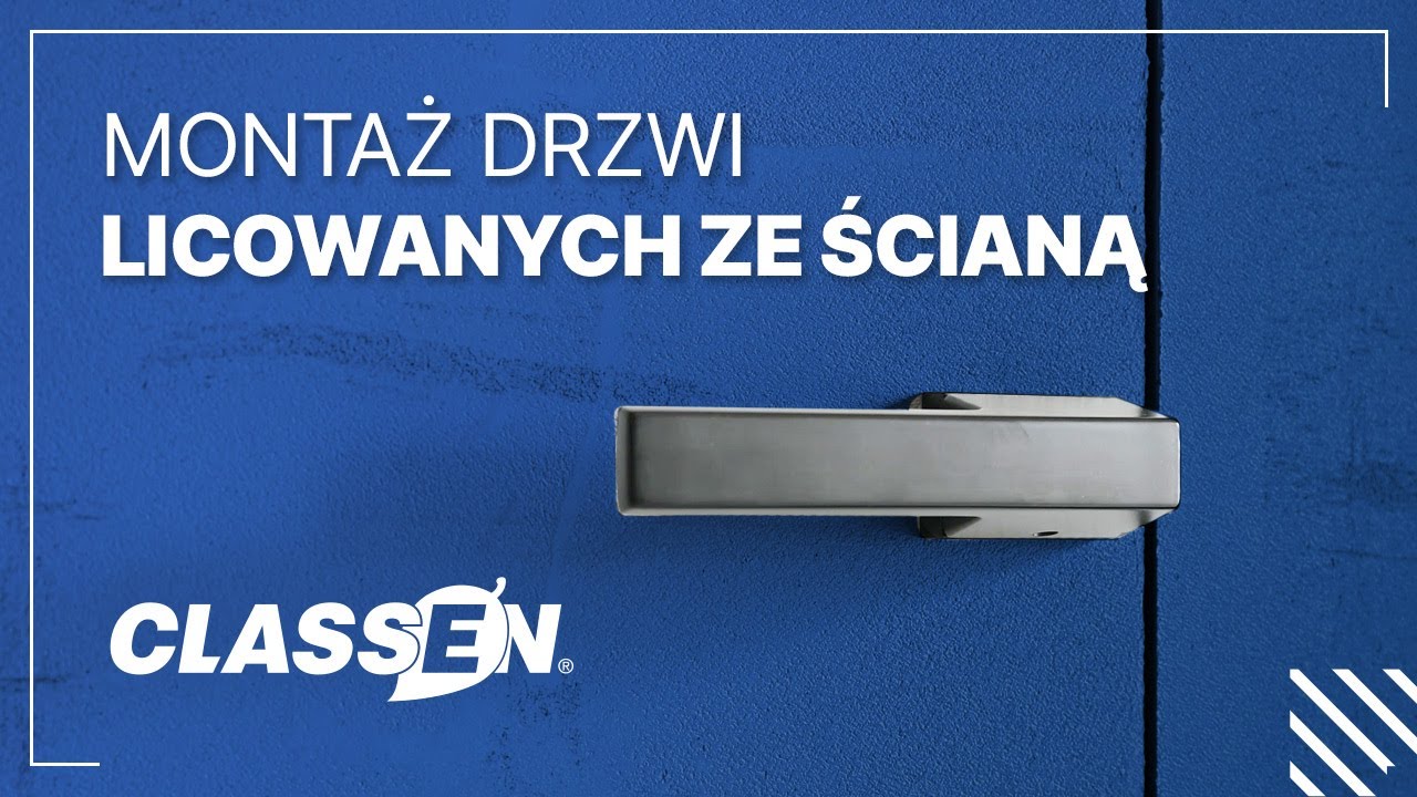 Montaż drzwi licowanych ze ścianą