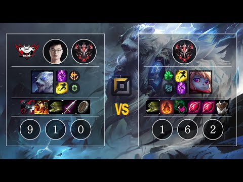 JDG 705 Volibear vs Poppy Top - KR Patch 10.12