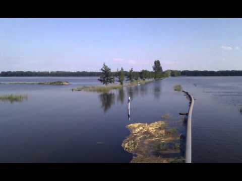 Hochwasser Elbdeich  Demker gestern Nachmittag gegen 17.30 Uhr
