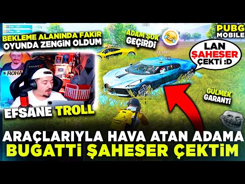 ARAÇLARIYLA BANA HAVA ATAN ADAMA ŞAHMERANLARI ÇEKTİM - PUBG MOBİLE TROLL