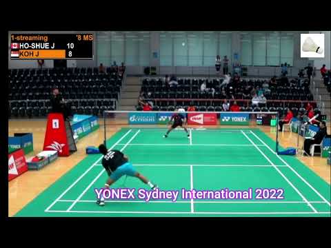 YONEX Sydney IS 2022 SemiFinal|MS| Jia Wei Joel KOH (SGP) vs Jason Anthony HO-SHUE (CAN)
