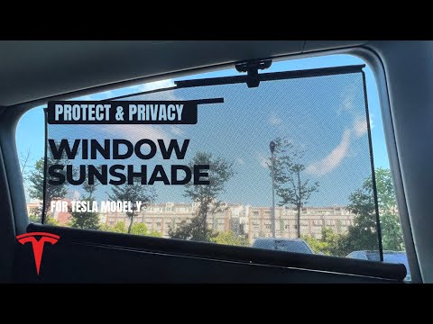 Cool Comfort for Your Tesla: Telescopic Window Sunshade Install | Tesery