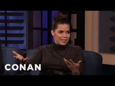 アメリカ・フェレラはテレビに育てられた - CONAN on TBS (America Ferrera Was Raised By The Television - CONAN on TBS)