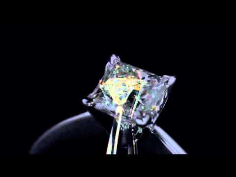 Princess Cut Diamond Engagement Ring 1.0 Carat in Platinum (Certified) | MyJewelryBox