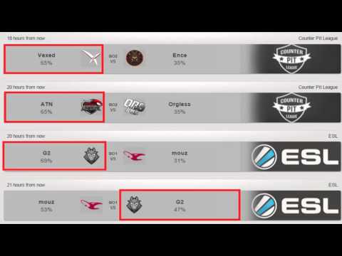 CSGO Lounge Betting Predictions 23/02/2016 - Vexed VS Ence, G2 VS Mouz, And More
