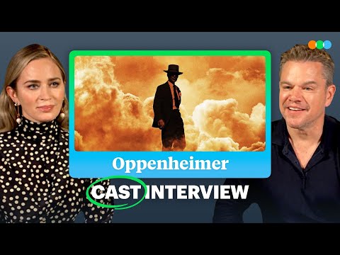 afbeelding Matt Damon, Emily Blunt and Cillian Murphy Discuss Oppenheimer