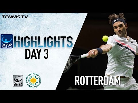 Highlights: Federer, Dimitrov Advance To Rotterdam 2018 QF