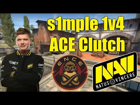s1mple 1v4 ACE Clutch against ENCE | 6.4.2019 | StarSeries i-League Season 7 | CSGO Highlights