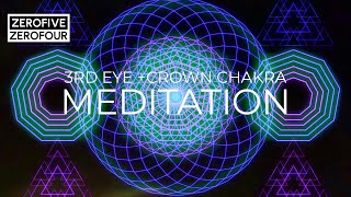 SOUND HEALING FREQUENCIES FOR CROWN & 3RD EYE CHAKRA, #positiveenergy  #sacredgeometry