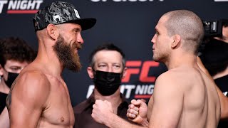 UFC Vegas 26: Weigh-in Faceoffs