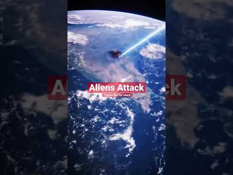 Alien Attack! Terrifying moment as aliens fly over Earth