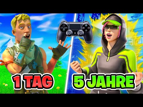 5 JAHRE FORTNITE ENTWICKLUNG auf CONTROLLER! 🎮