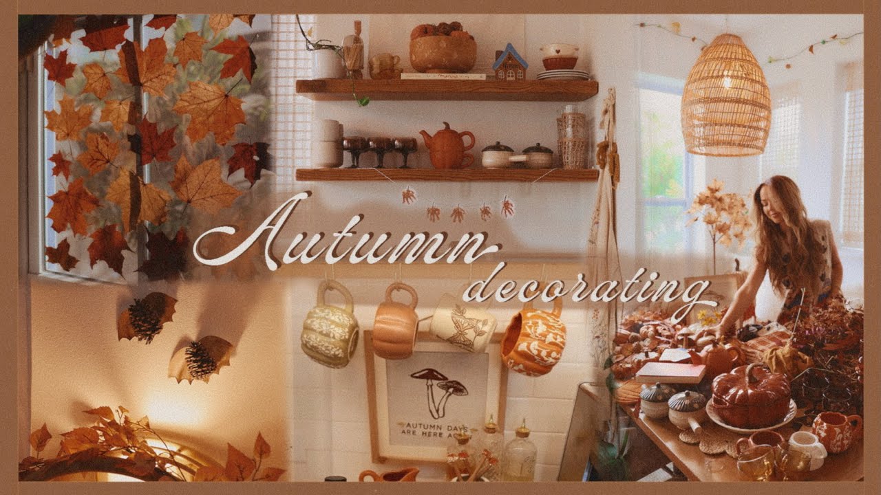 Decorating our home for fall...🍂 crafting & creating a warm, cozy space!