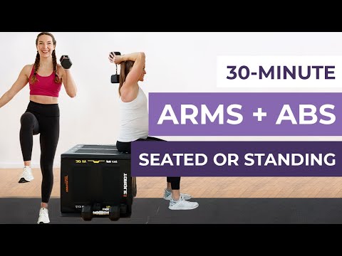 20 Minute Standing Arms and Abs Workout No Repeats All Standing
