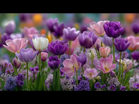 🌸 Flowers Blooming Time-Lapse | Healing Music to Quiet the Mind & Calm the Soul