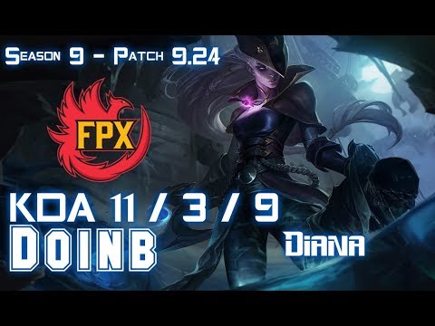 FPX Doinb DIANA vs RYZE Mid - Patch 9.24 KR Ranked